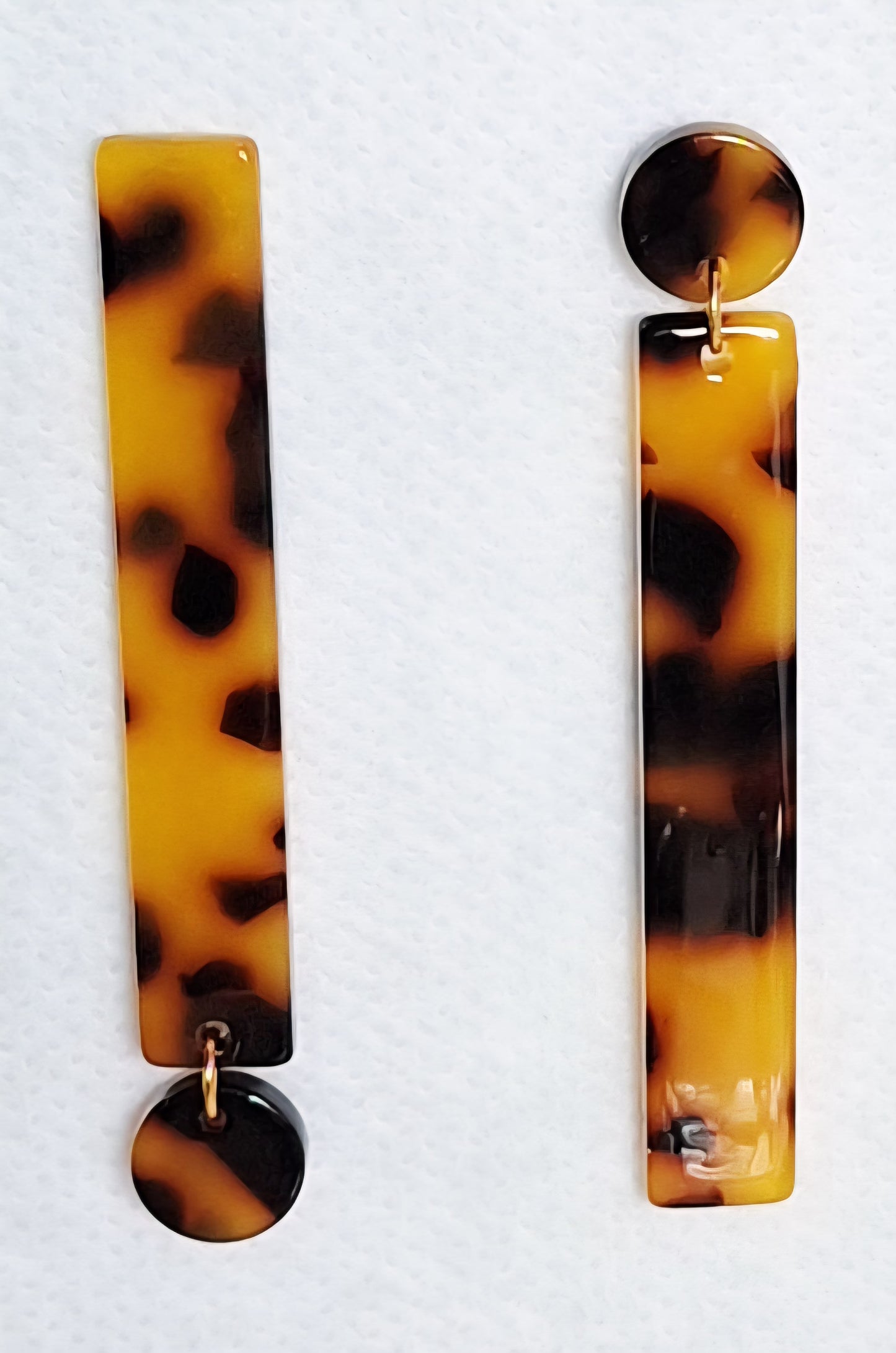 Tortoise Shell Reverse Acrylic - Earrings