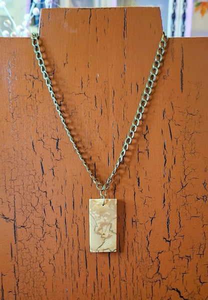 Spalted Birchwood Pendant - Necklace, $24.95