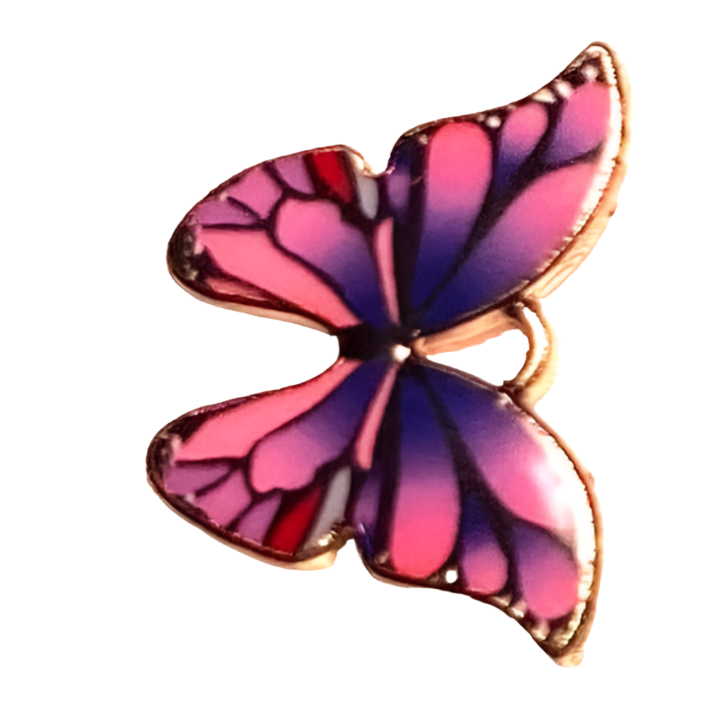 Painted Butterfly - Necklace